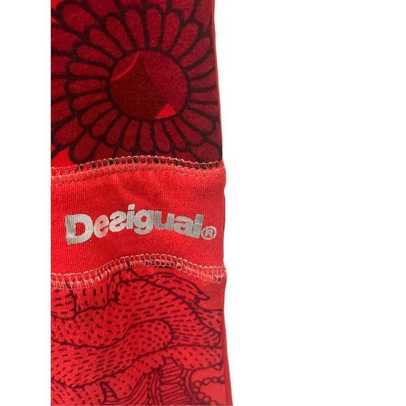 NWT Desigual Long Sleeve Red Floral Dress, Size 11/12 - Picture 3 of 9